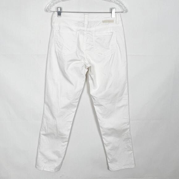 Calvin Klein Skinny Crop Mid-Rise White Denim Jeans Size 2 - Picture 6 of 13